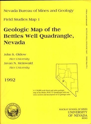 Geologic map of the Bettles Well quadrangle, Nevada [B/W MAP]