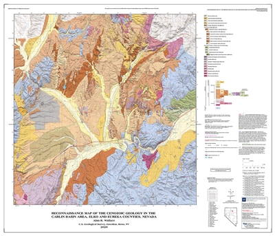 Reconnaissance map of the Cenozoic geology in the Carlin basin area ...